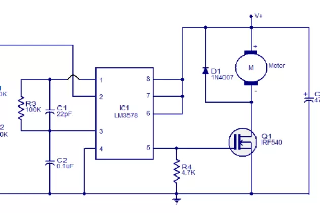 Mạch kiểm soát tốc độ cho máy khoan PCB